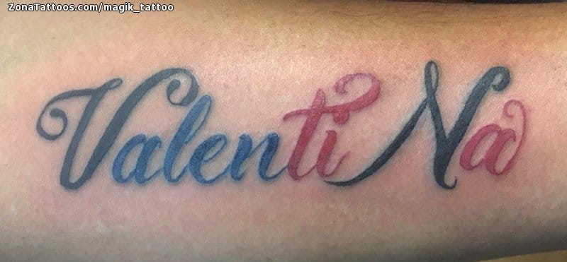 Tatuaje De Valentina Nombres Letras 1396