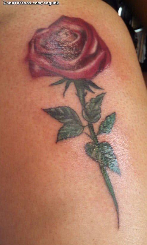 Tattoo photo Roses, Flowers