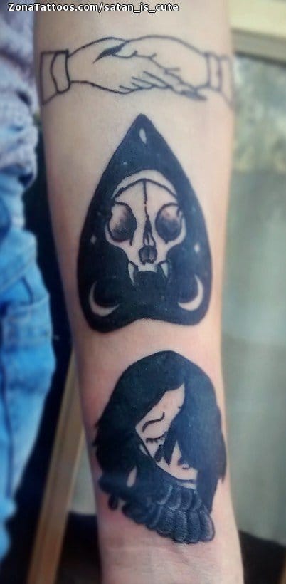 Foto de tatuaje Rostros, Calaveras, Góticos