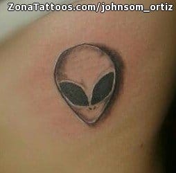 Tattoo photo Aliens, Tiny