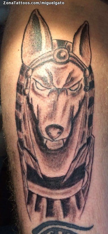 Tattoo photo Anubis, Egyptian