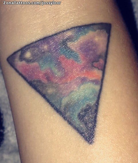 Tattoo photo Triangles, Watercolor