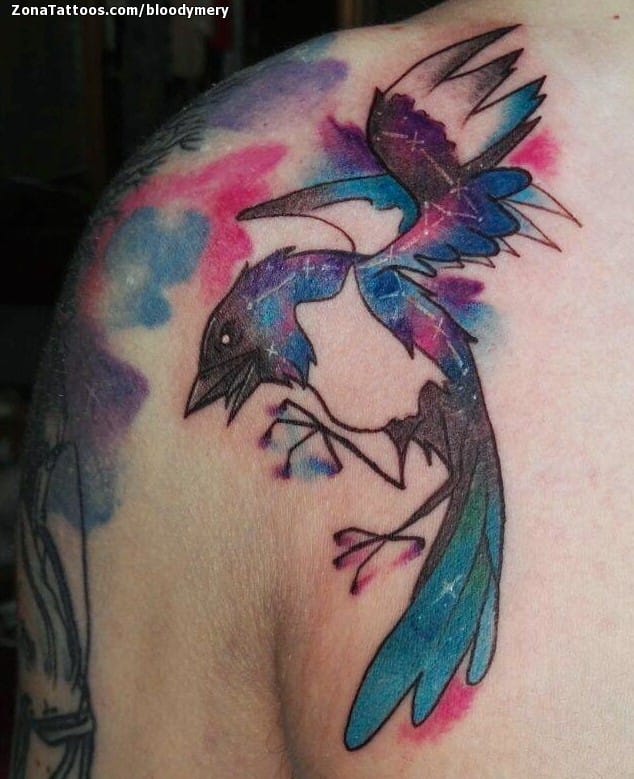 Tattoo photo Birds, Animals, Watercolor