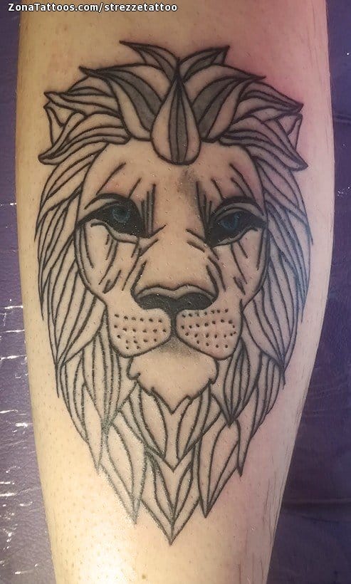 Foto de tatuaje Leones, Animales