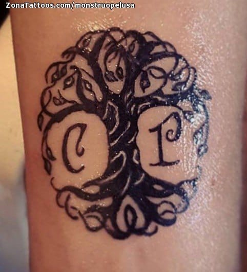 Foto de tatuaje Yggdrasil, Árboles