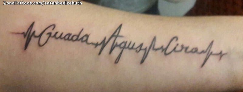 Foto de tatuaje Frases, Electrocardiogramas