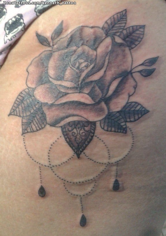 Tattoo photo Roses, Flowers