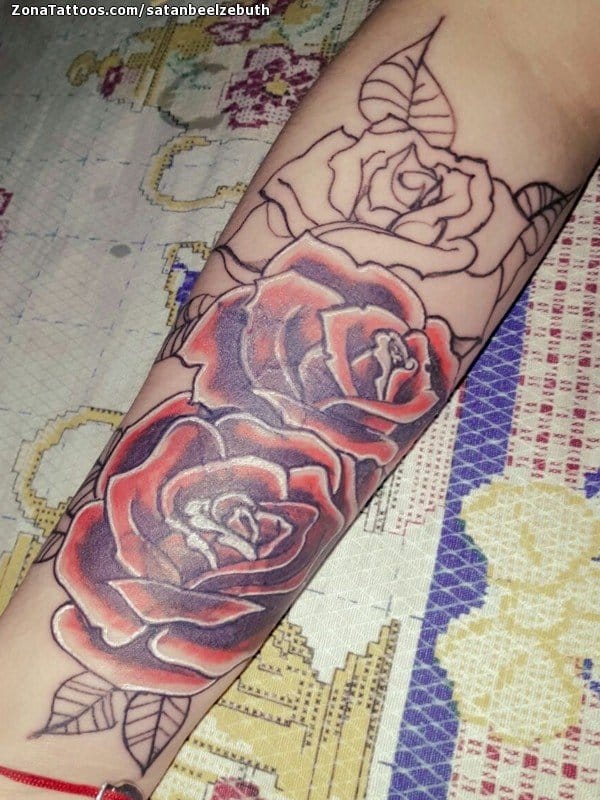 Foto de tatuaje Rosas, Flores