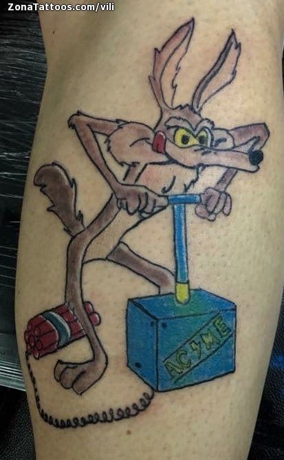 Tattoo photo Looney Tunes, Roadrunner, TV Shows