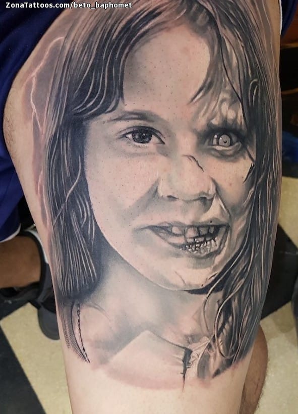 Foto de tatuaje El exorcista, Cine, Terror