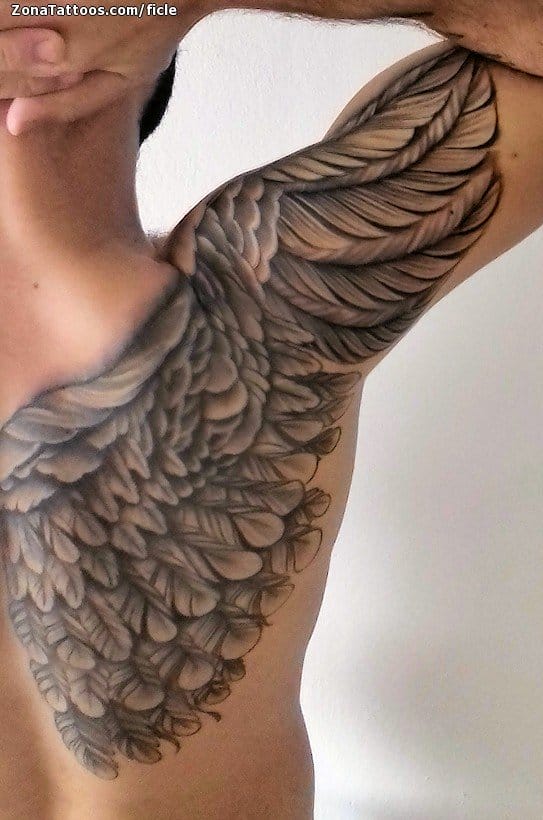 Foto de tatuaje Alas, Espalda, Hombro