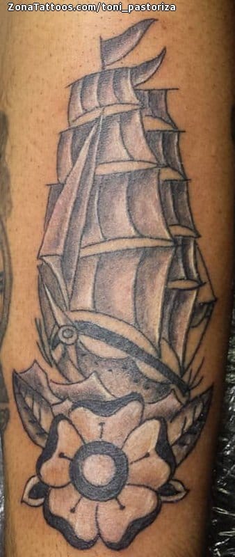 Foto de tatuaje Barcos, Vehículos