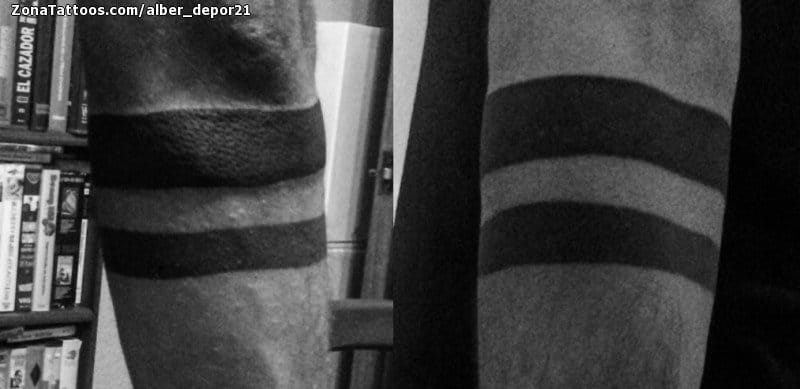 Tattoo photo Lines, Bracelets, Arm