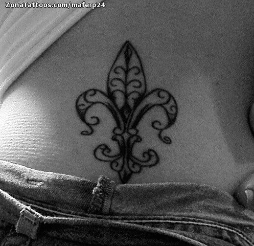 Foto de tatuaje Flor De Lis