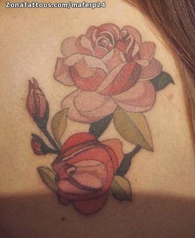 Tattoo photo Roses, Flowers