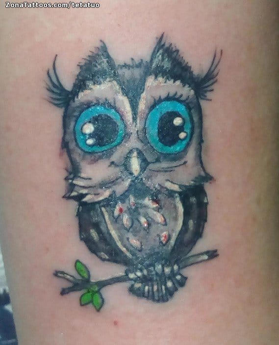 Tattoo photo Owls, Birds, Animals