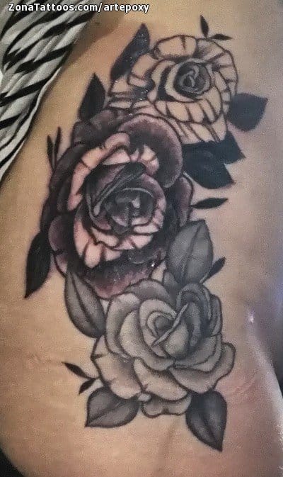 Foto de tatuaje Flores, Rosas