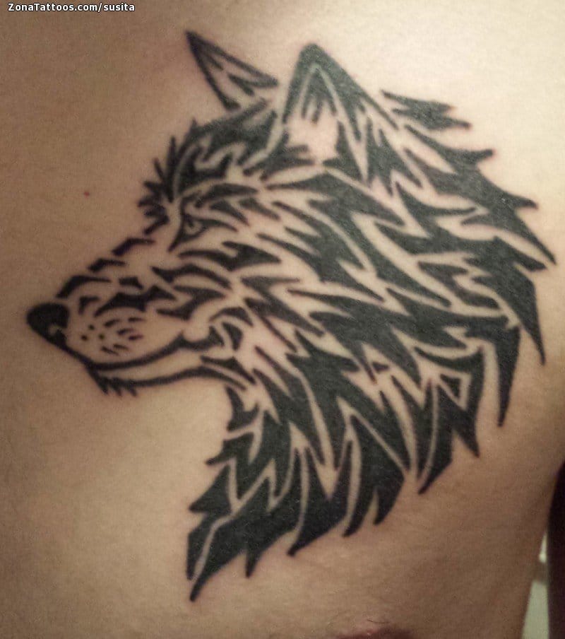 Foto de tatuaje Lobos, Tribales, Animales