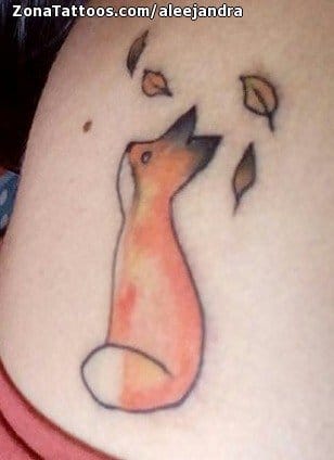 Tattoo photo Foxes, Animals