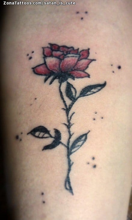 Foto de tatuaje Rosas, Flores, Pequeños