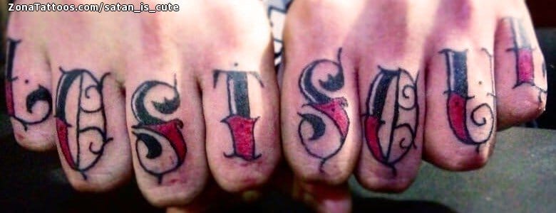 Tattoo of Letters, Fingers