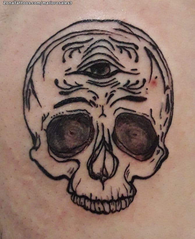 Foto de tatuaje Calaveras, Góticos, Fantasía