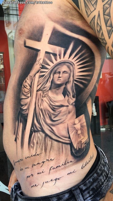 Tattoo photo Sculptures, Religious