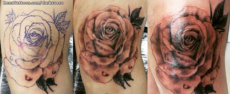 Tattoo photo Roses, Flowers
