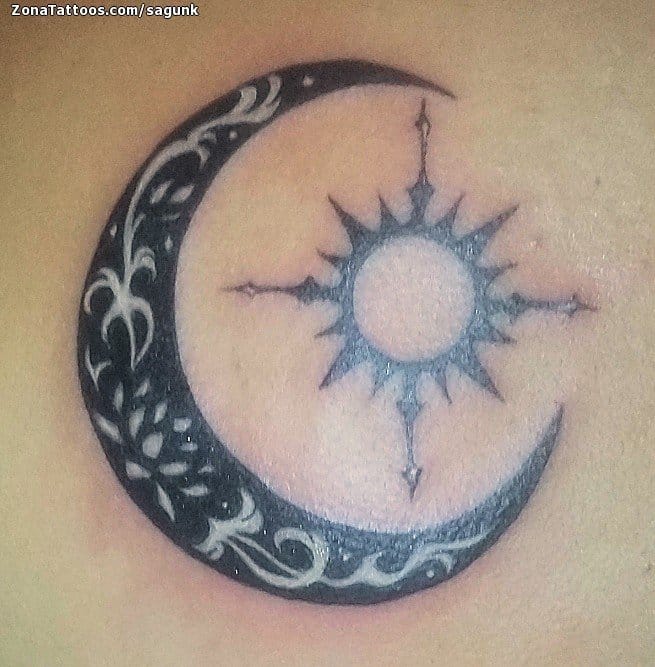 Tattoo photo Moons, Suns, Astronomy