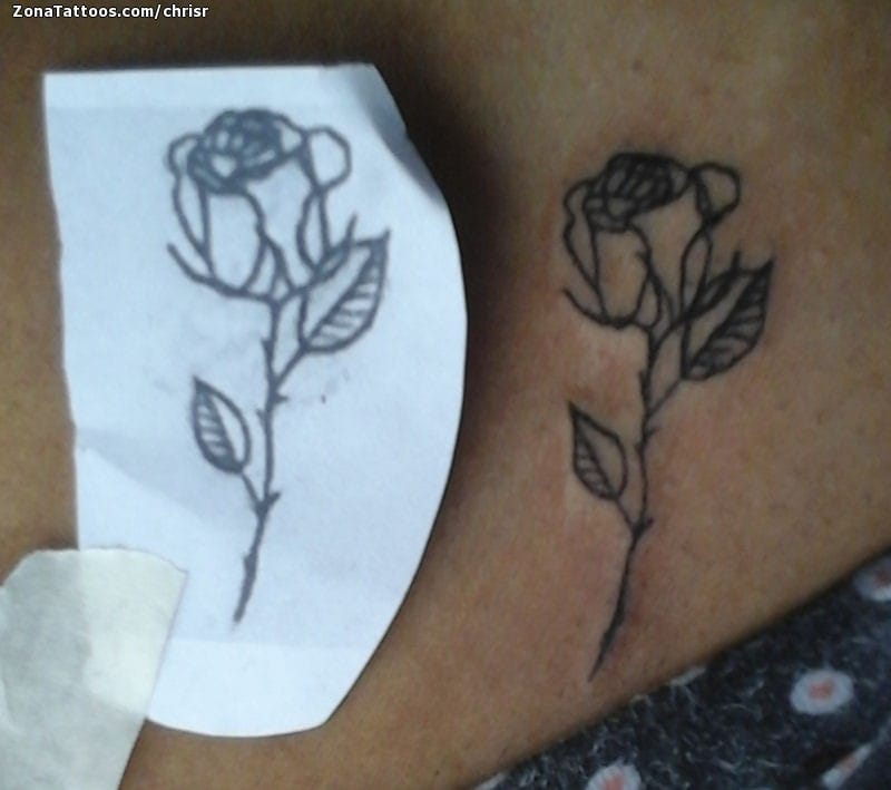Tattoo photo Roses, Tiny, Flowers