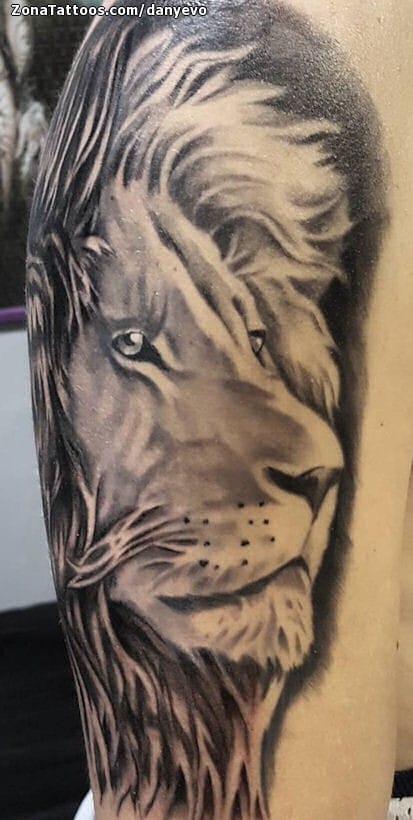 Foto de tatuaje Leones, Animales