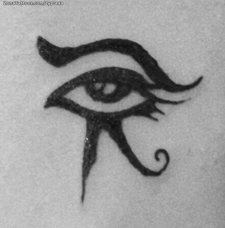 Foto de tatuaje Ojo de Horus, Egipcios