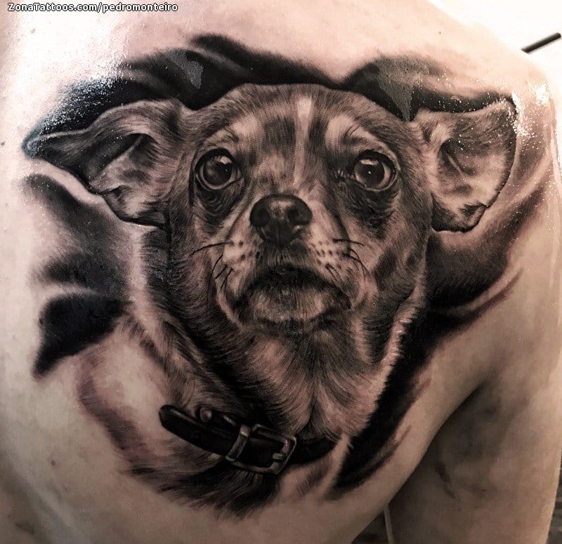 Tattoo photo Dogs, Animals, Back