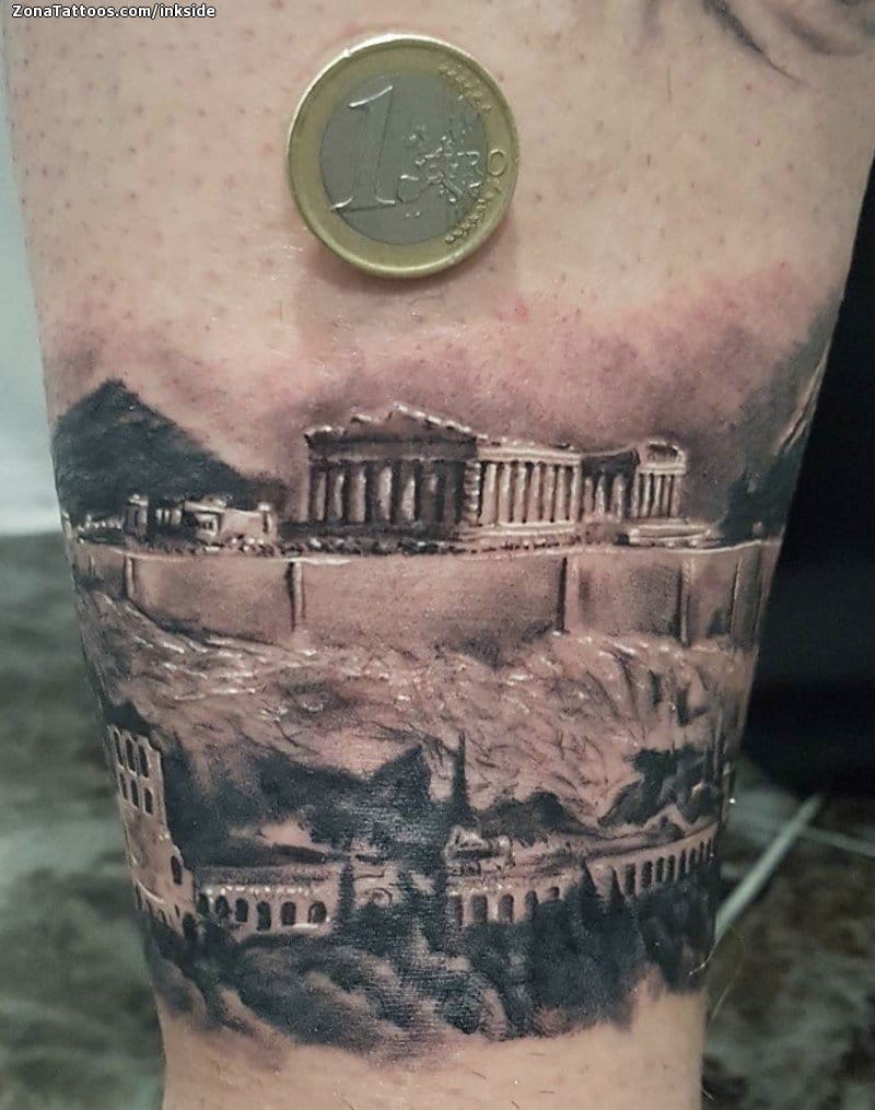 Tattoo photo Monuments, Landscapes