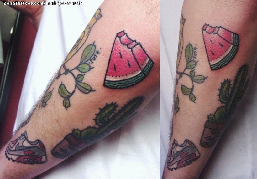 Tattoo photo Watermelons, Fruits