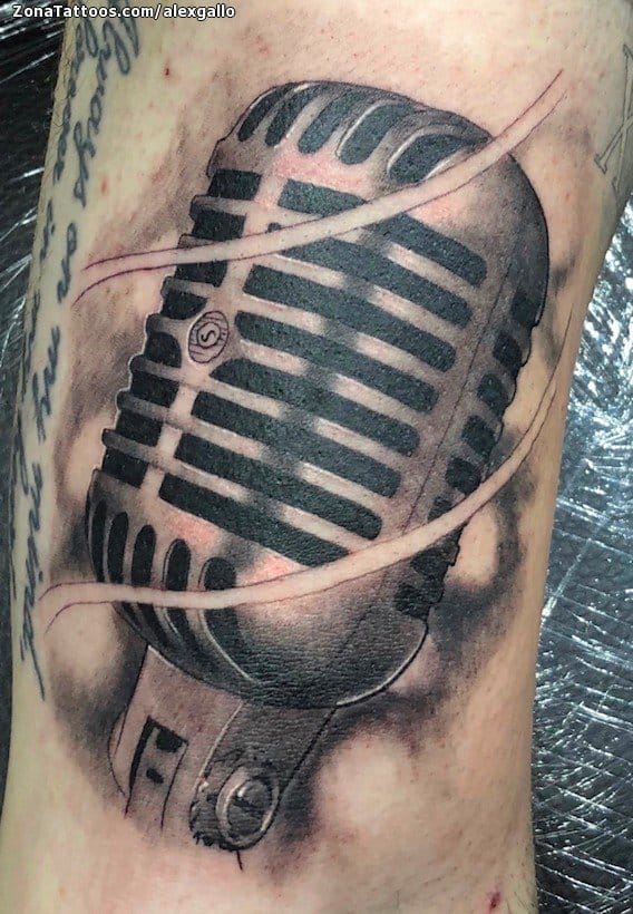 Tattoo photo Microphones