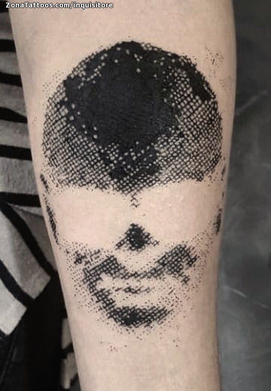 Foto de tatuaje Calaveras, Puntillismo, Góticos