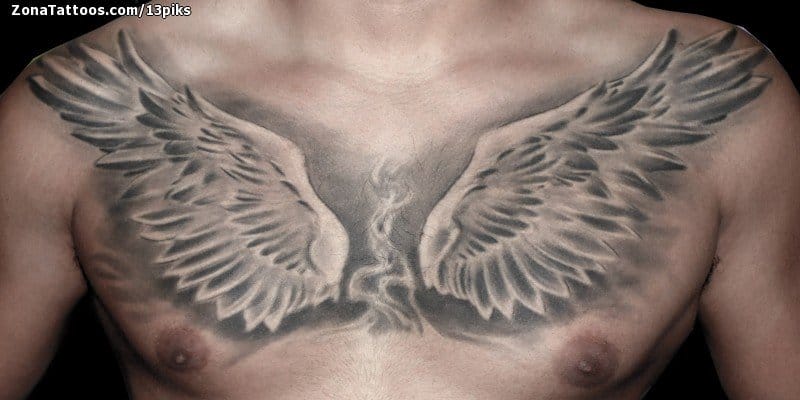 Tattoo photo Wings, Chest