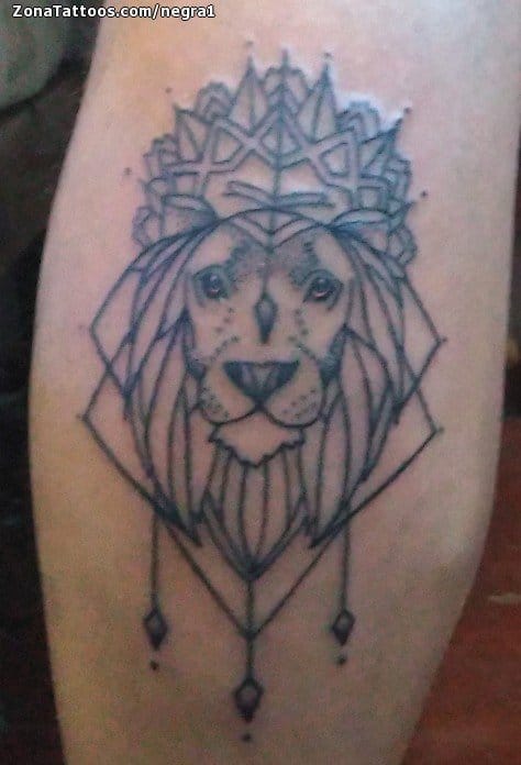 Tattoo photo Lions, Animals