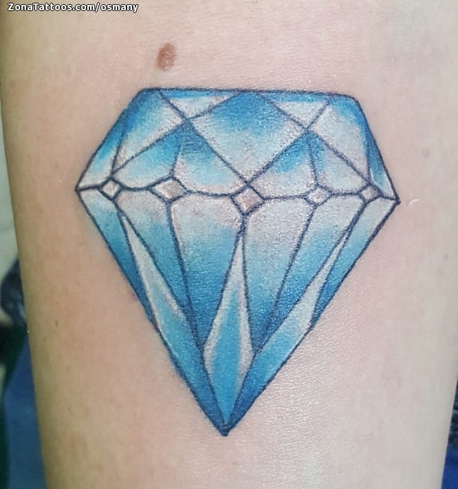 Foto de tatuaje Diamantes