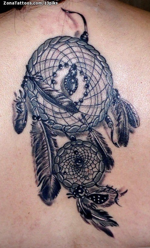 Tattoo photo Dreamcatcher, Back