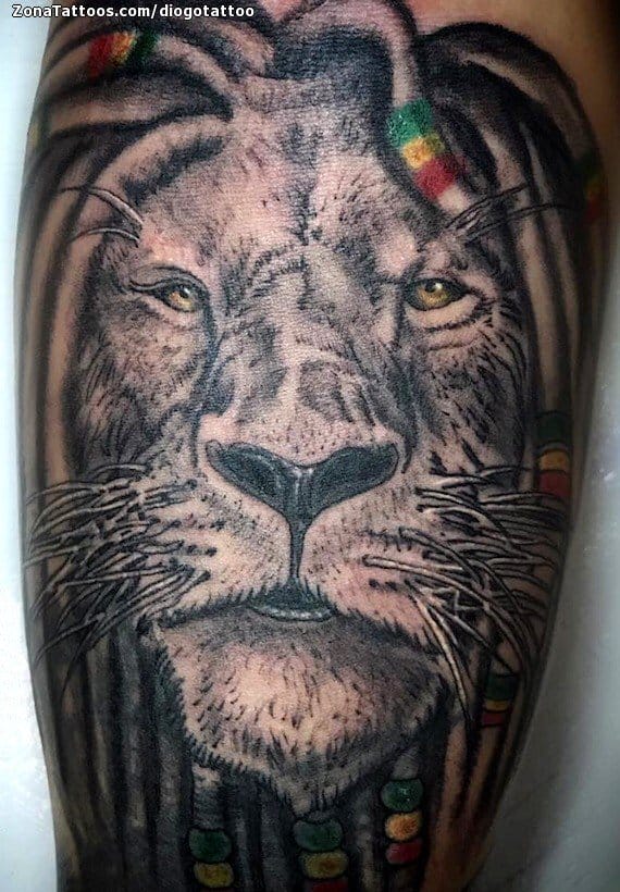 Foto de tatuaje Leones, Animales