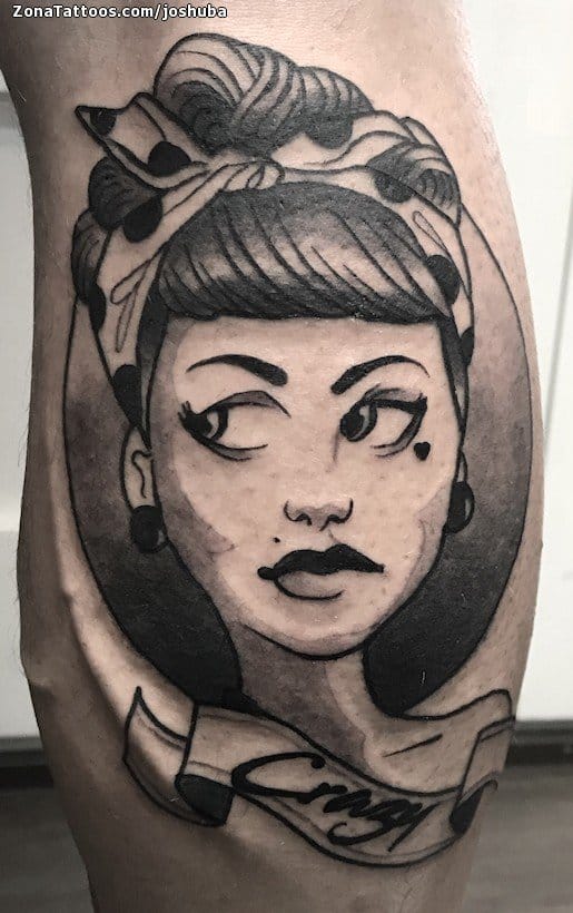 Foto de tatuaje Rostros, Personas, Retratos