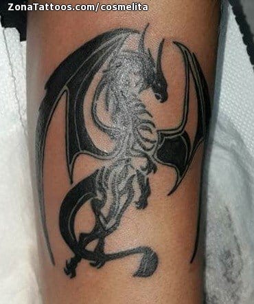 Foto de tatuaje Dragones, Fantasía