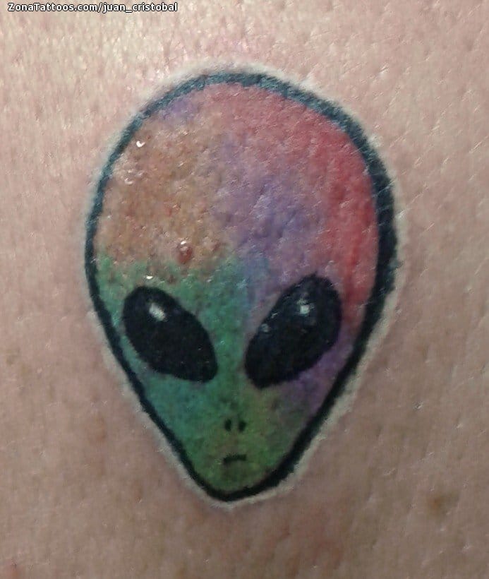 Tattoo photo Aliens, Tiny