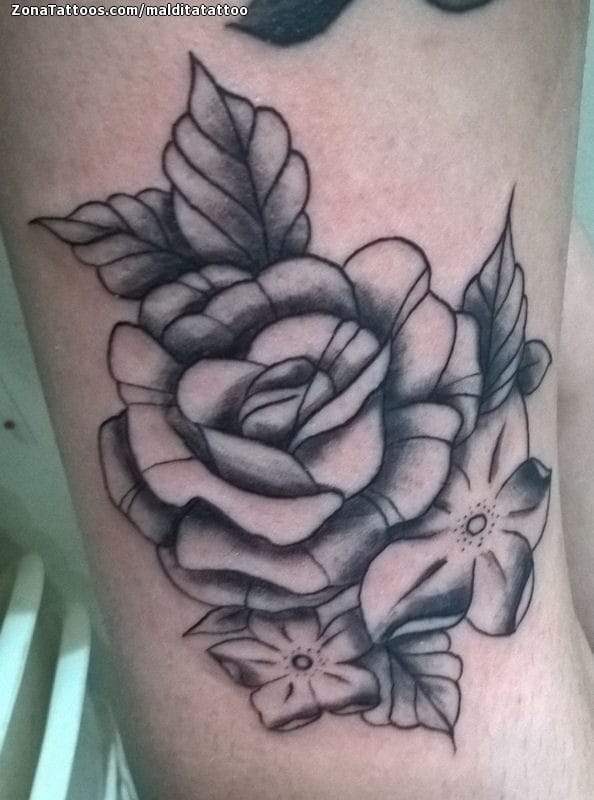 Foto de tatuaje Rosas, Flores