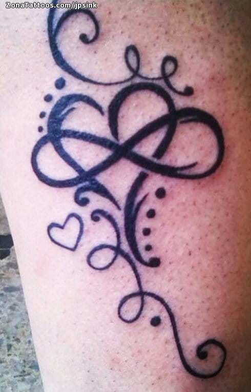 Tattoo photo Hearts, Flourish, Infinity