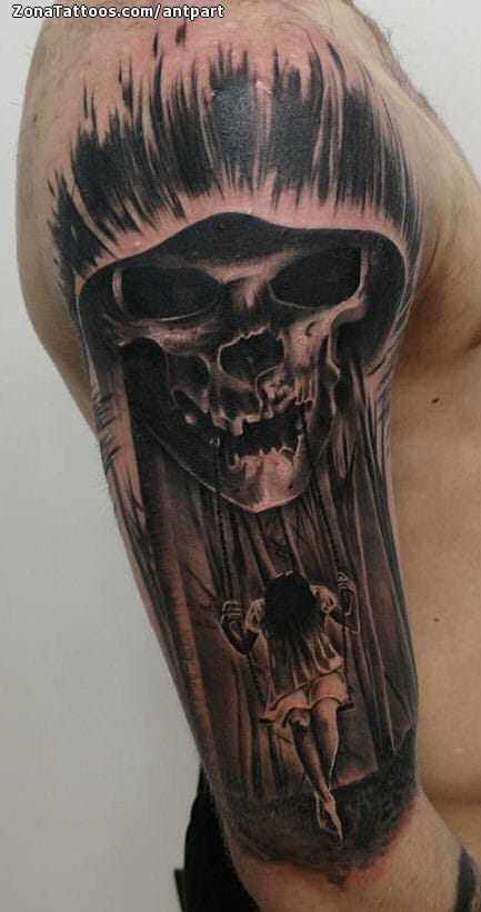 Foto de tatuaje Terror, Muertes, Columpios