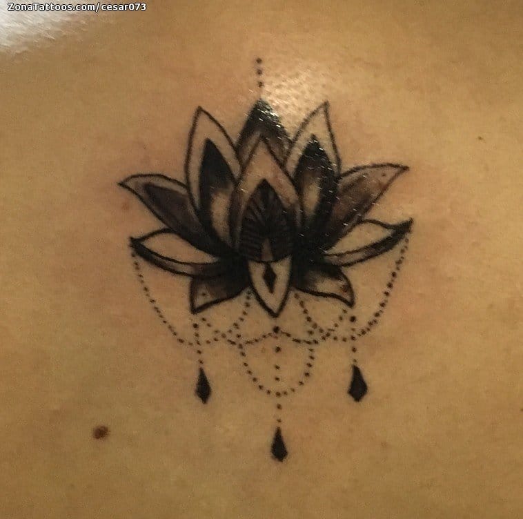 Foto de tatuaje Lotos, Flores