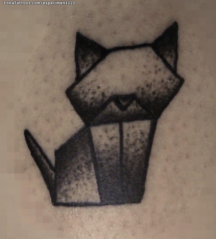 Foto de tatuaje Perros, Origami, Animales